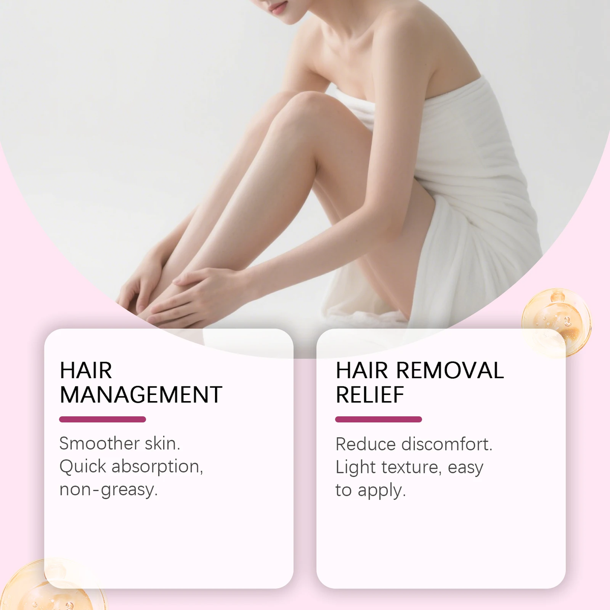 Floral Scent Hair Removal Moisturizing Oil