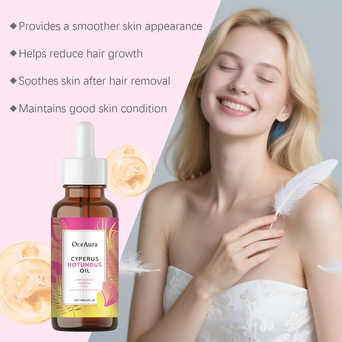 Floral Scent Hair Removal Moisturizing Oil