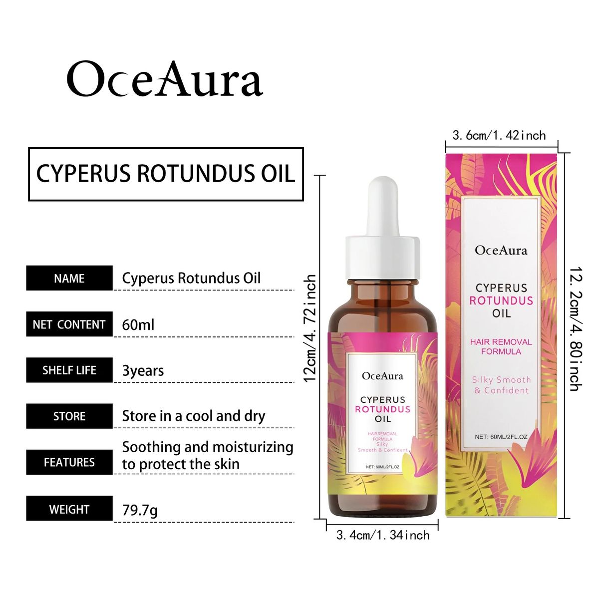Floral Scent Hair Removal Moisturizing Oil